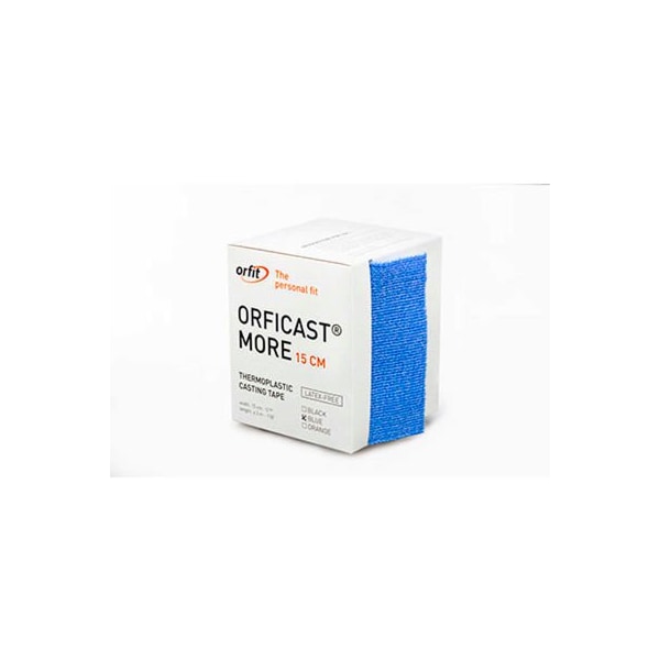 Orfit Orficast More Thermoplastic Tape, 6" Width x 9 ft. Length, Blue, 1 Roll